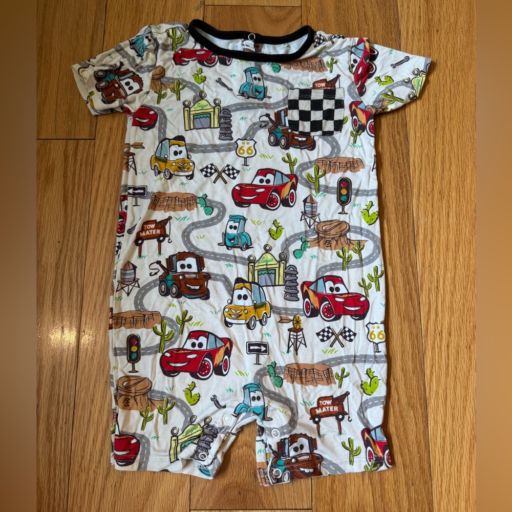 Little Sleepies - Radiator Springs Pocket Romper - 3T